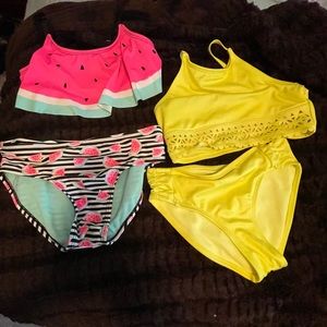 Girls swimsuits size 10 and 10/12
